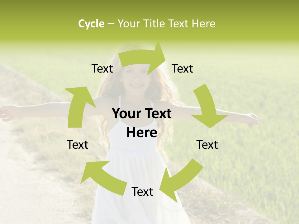 Pretty Curly Beauty PowerPoint Template