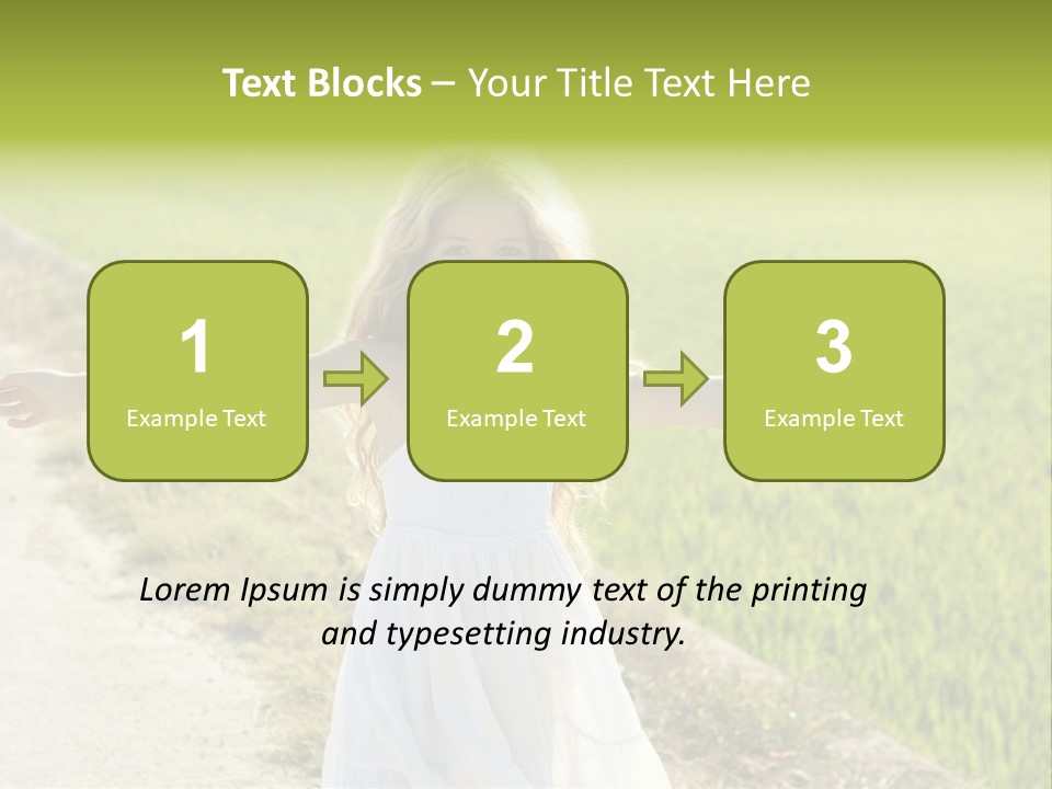 Pretty Curly Beauty PowerPoint Template