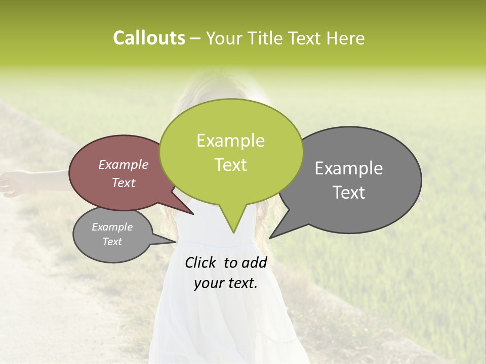 Pretty Curly Beauty PowerPoint Template