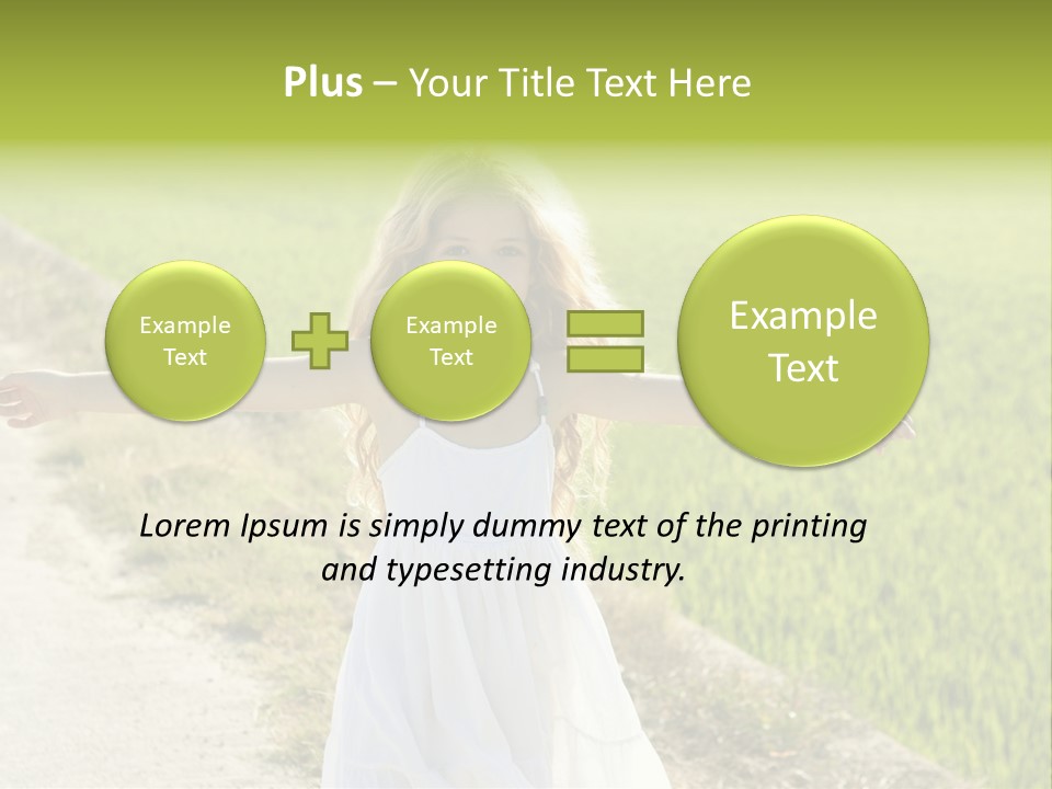 Pretty Curly Beauty PowerPoint Template