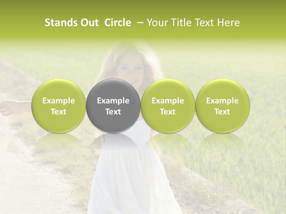 Pretty Curly Beauty PowerPoint Template