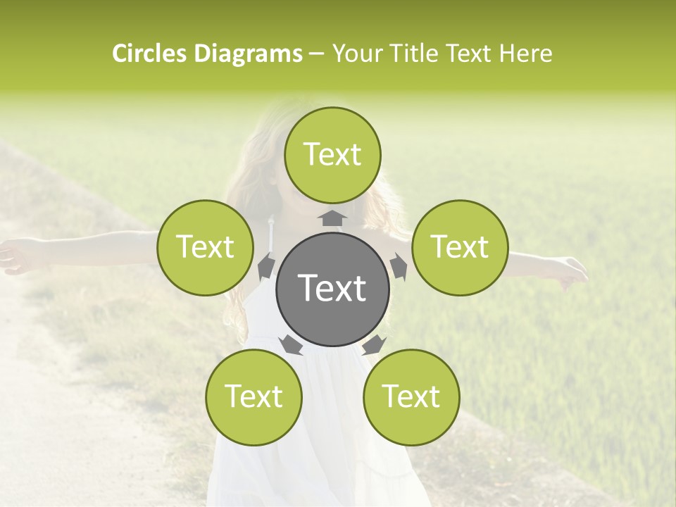 Pretty Curly Beauty PowerPoint Template