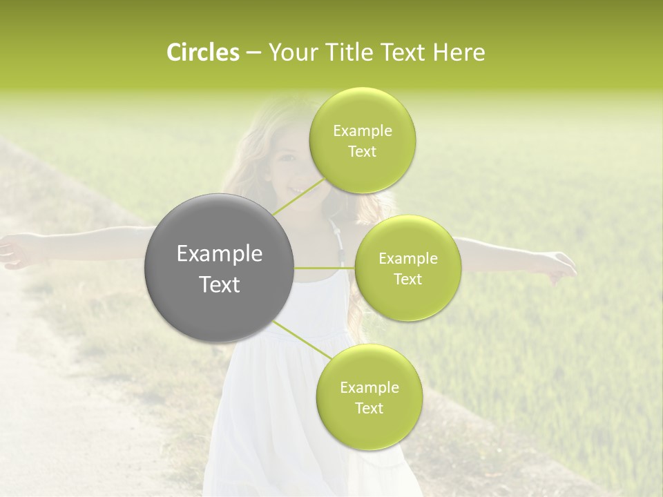 Pretty Curly Beauty PowerPoint Template