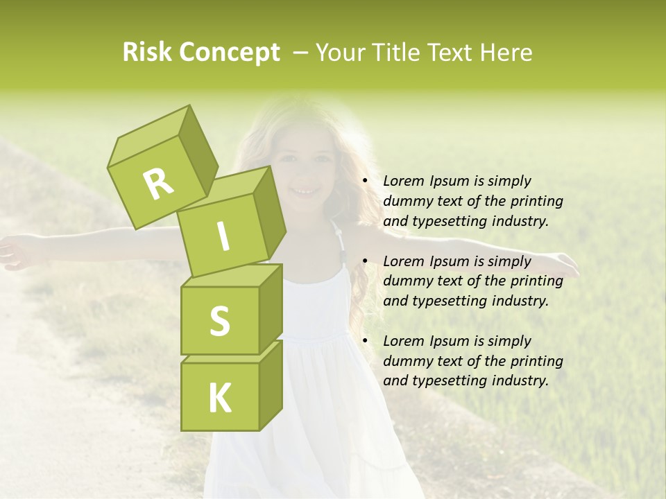 Pretty Curly Beauty PowerPoint Template