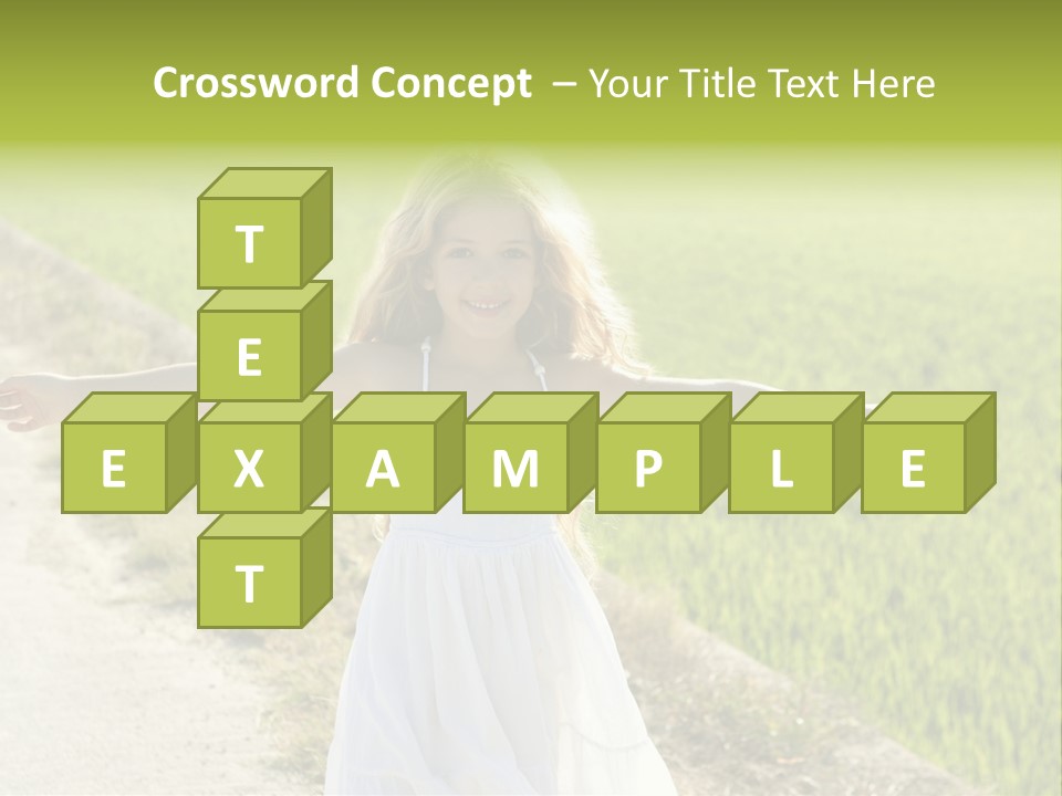 Pretty Curly Beauty PowerPoint Template