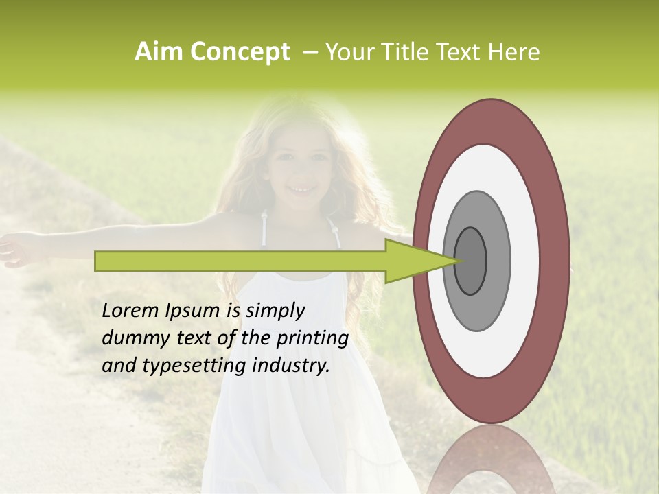 Pretty Curly Beauty PowerPoint Template