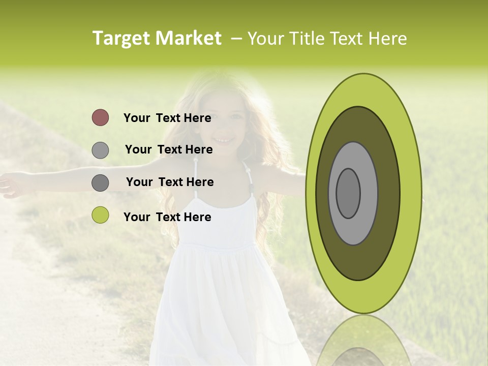 Pretty Curly Beauty PowerPoint Template