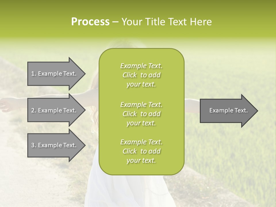 Pretty Curly Beauty PowerPoint Template
