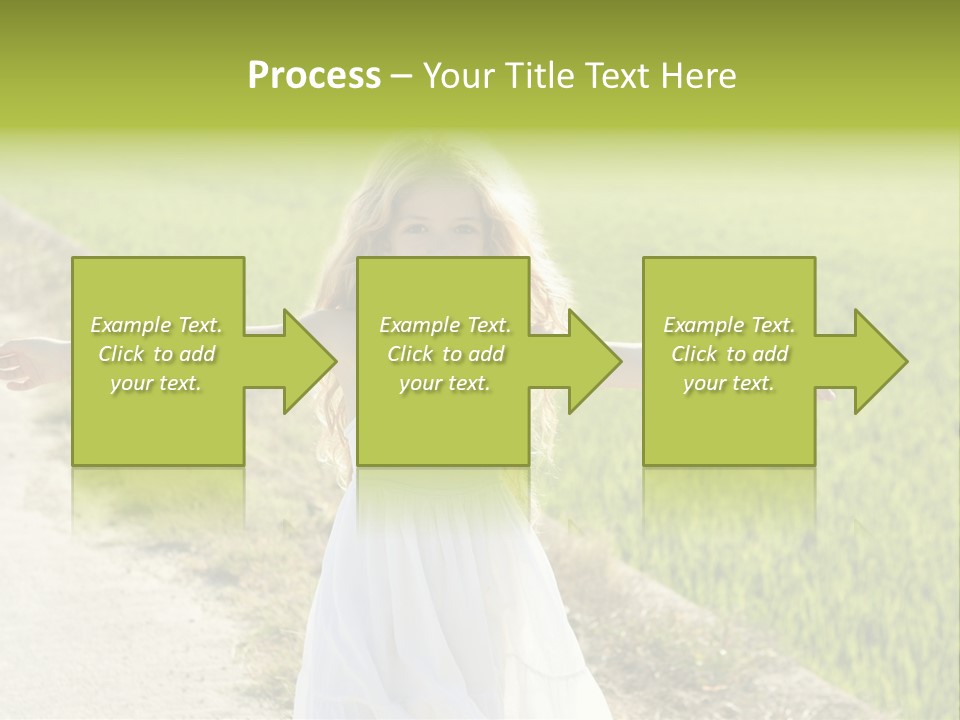 Pretty Curly Beauty PowerPoint Template