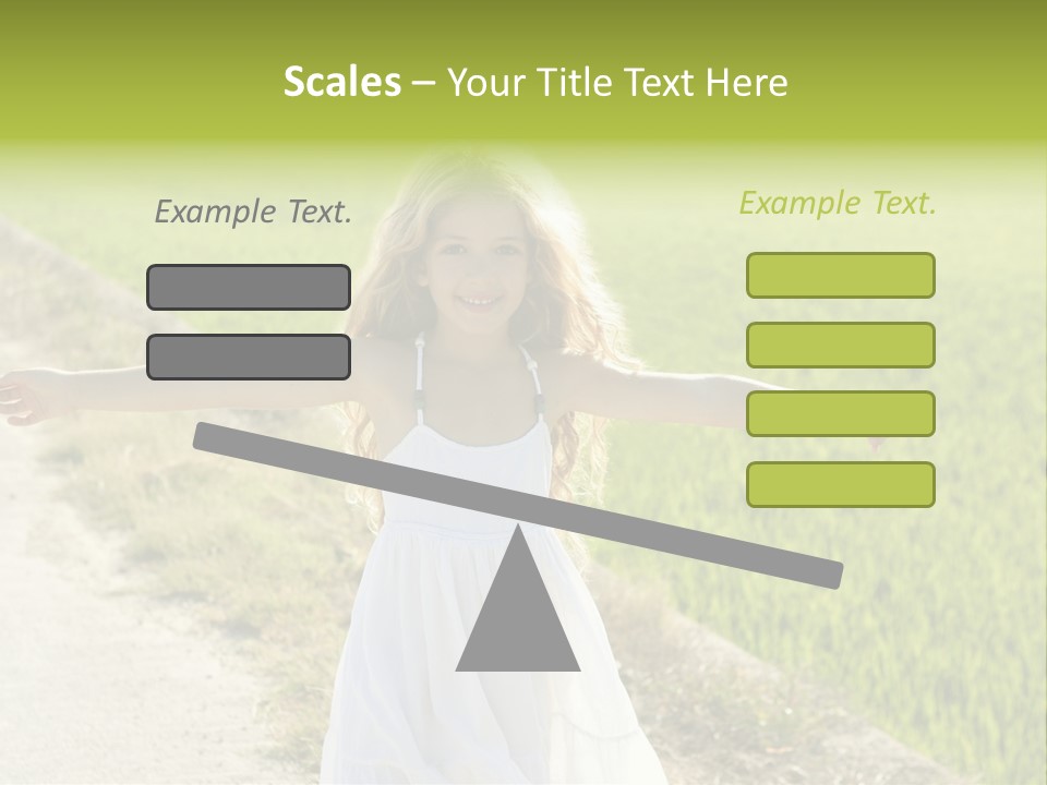 Pretty Curly Beauty PowerPoint Template