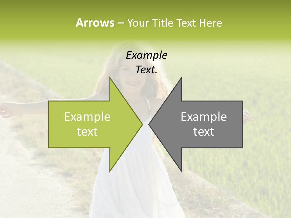 Pretty Curly Beauty PowerPoint Template