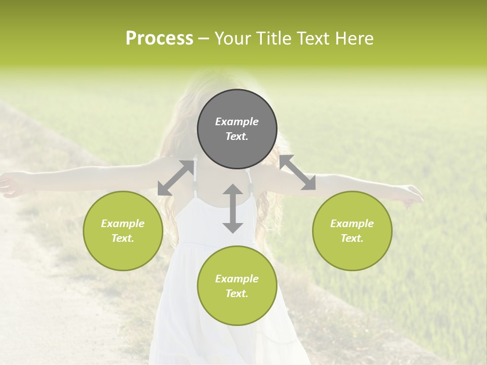 Pretty Curly Beauty PowerPoint Template