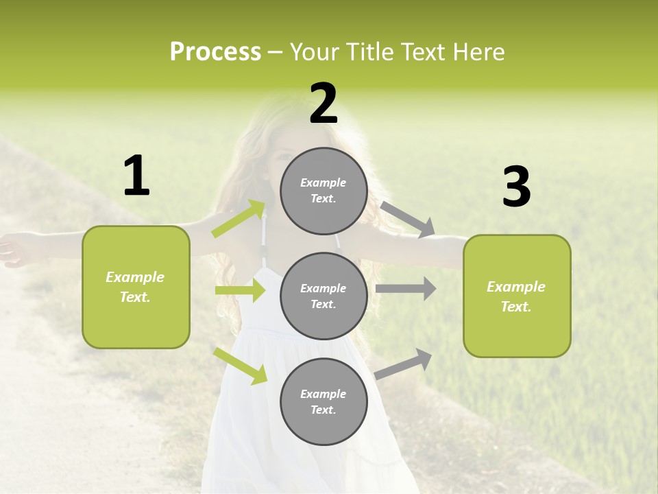 Pretty Curly Beauty PowerPoint Template