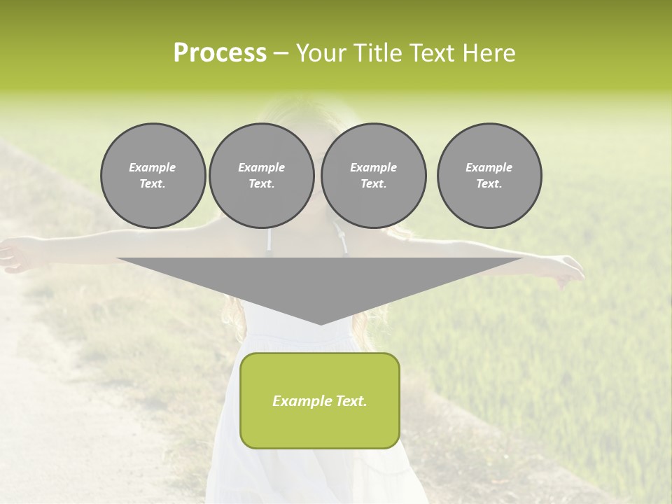 Pretty Curly Beauty PowerPoint Template