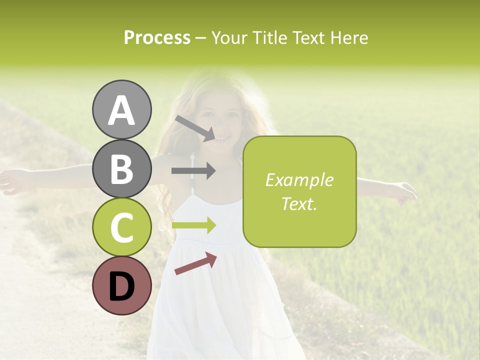 Pretty Curly Beauty PowerPoint Template