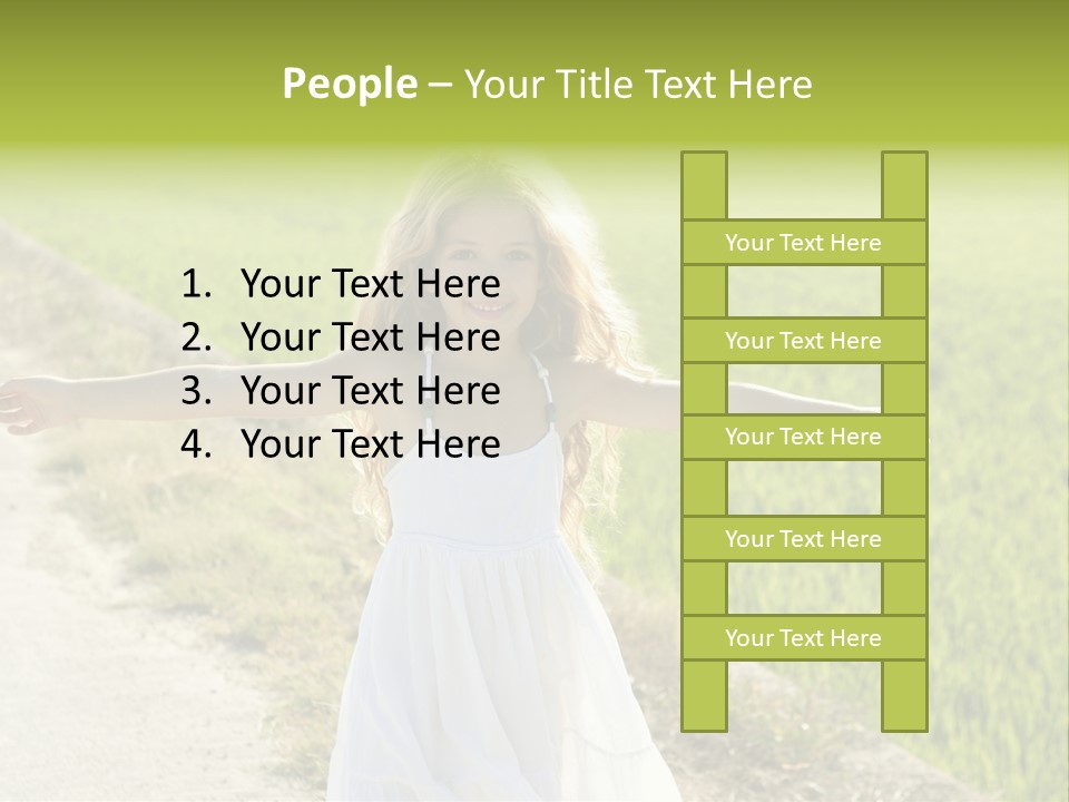 Pretty Curly Beauty PowerPoint Template