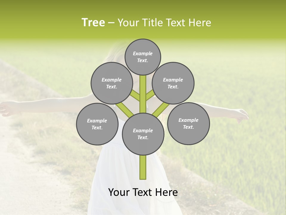 Pretty Curly Beauty PowerPoint Template