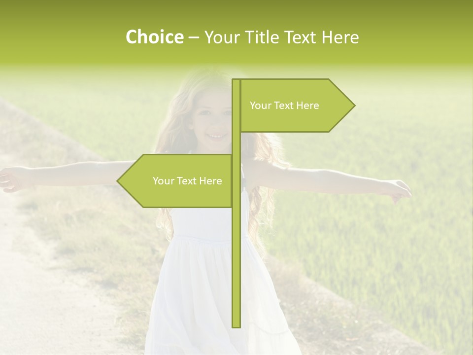 Pretty Curly Beauty PowerPoint Template