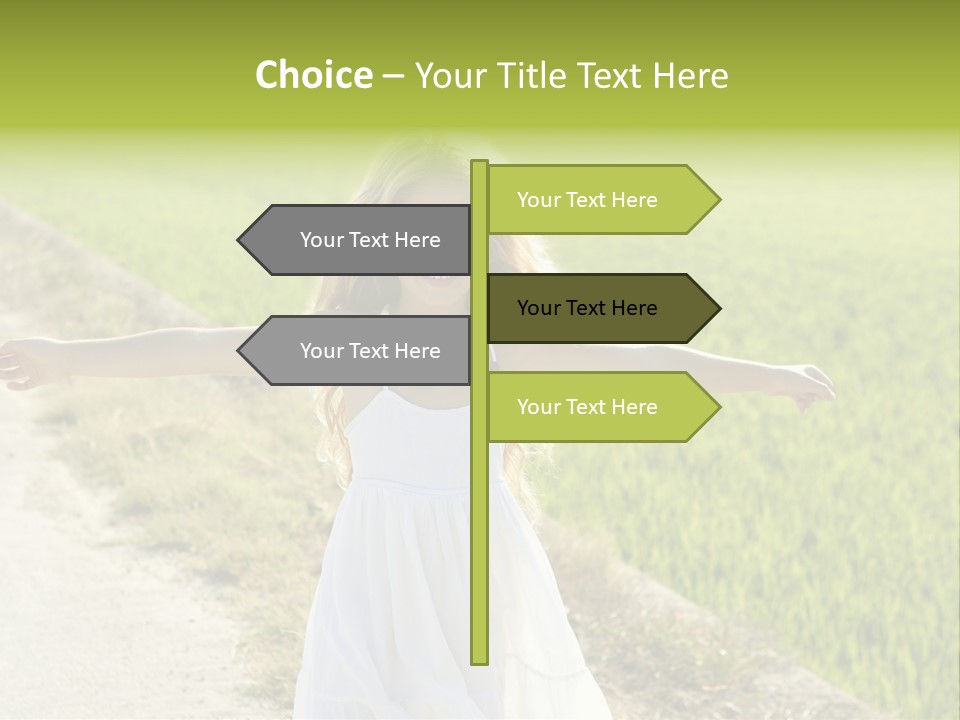 Pretty Curly Beauty PowerPoint Template