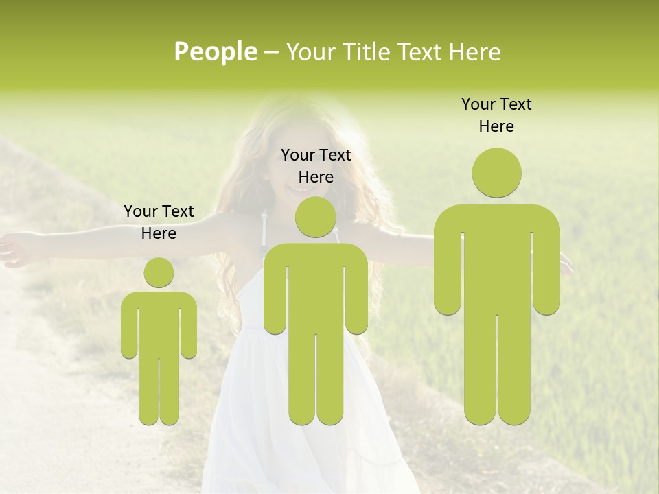 Pretty Curly Beauty PowerPoint Template