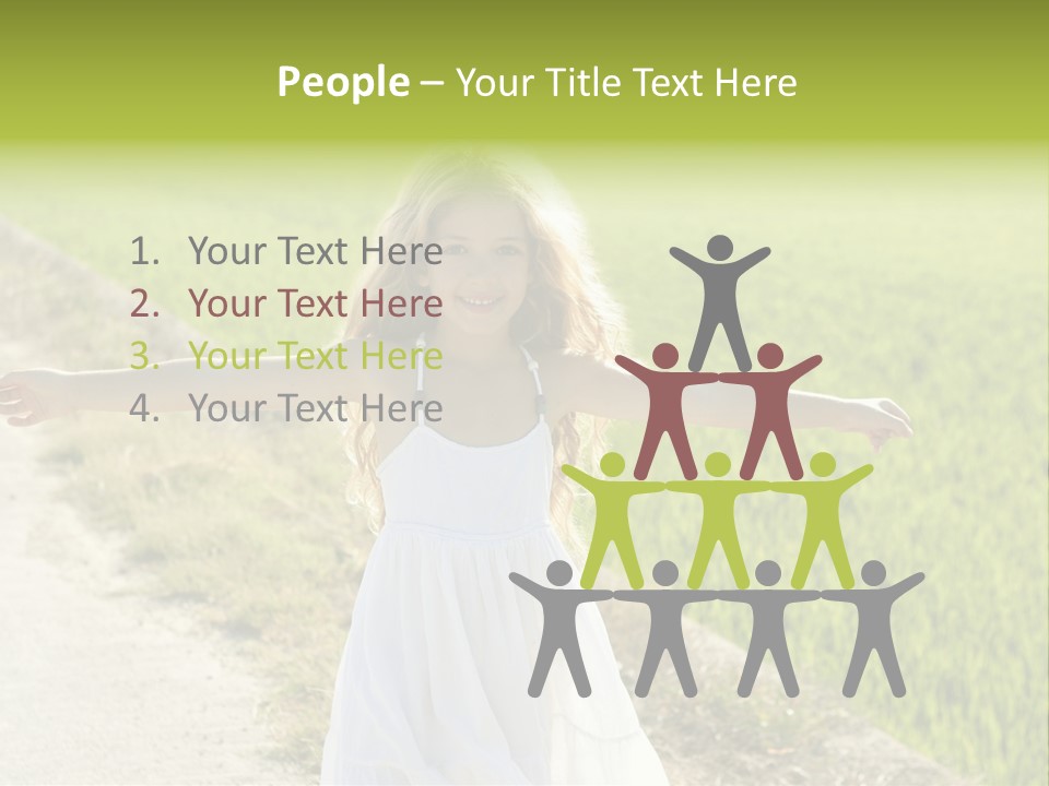 Pretty Curly Beauty PowerPoint Template