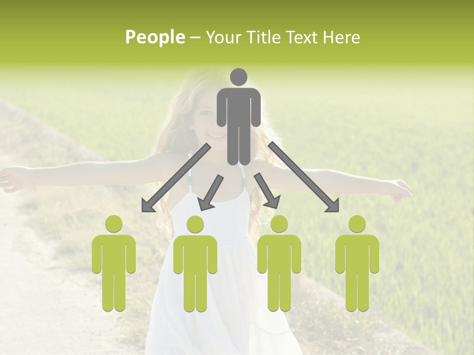 Pretty Curly Beauty PowerPoint Template