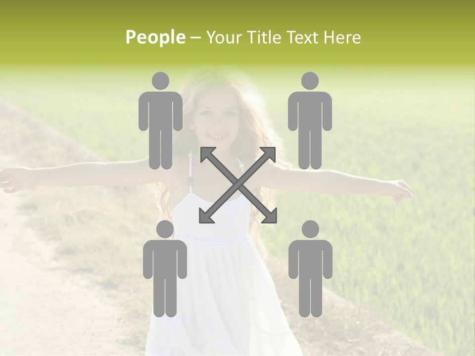 Pretty Curly Beauty PowerPoint Template