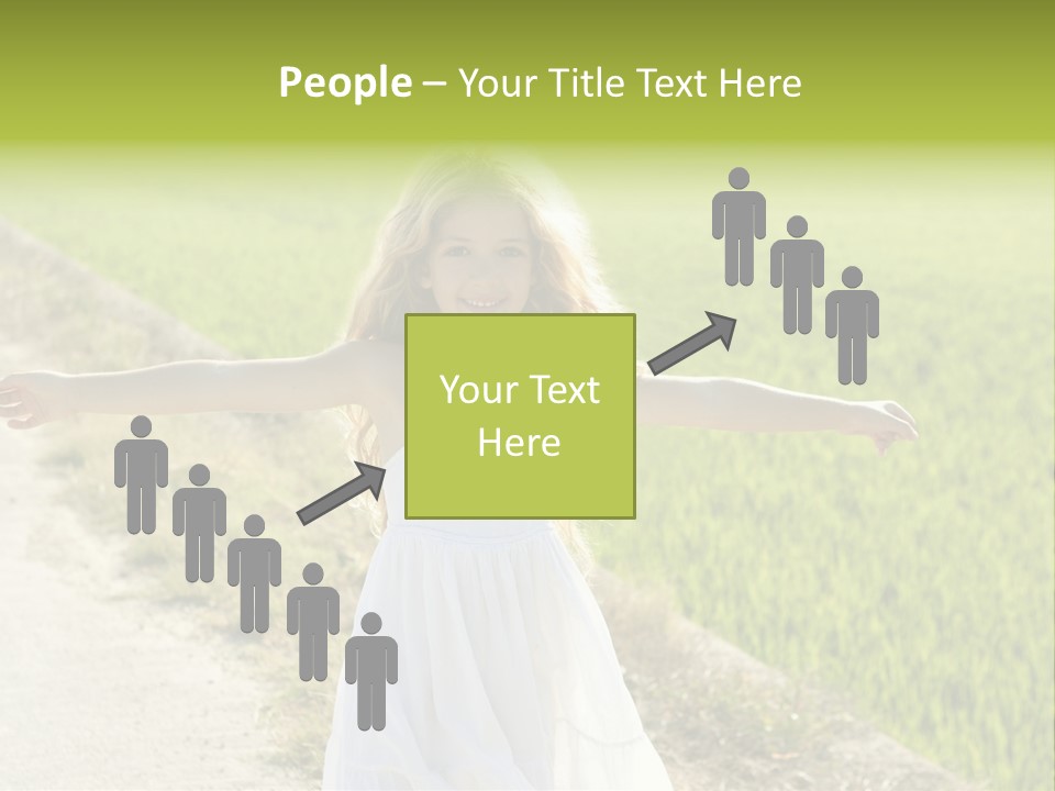 Pretty Curly Beauty PowerPoint Template