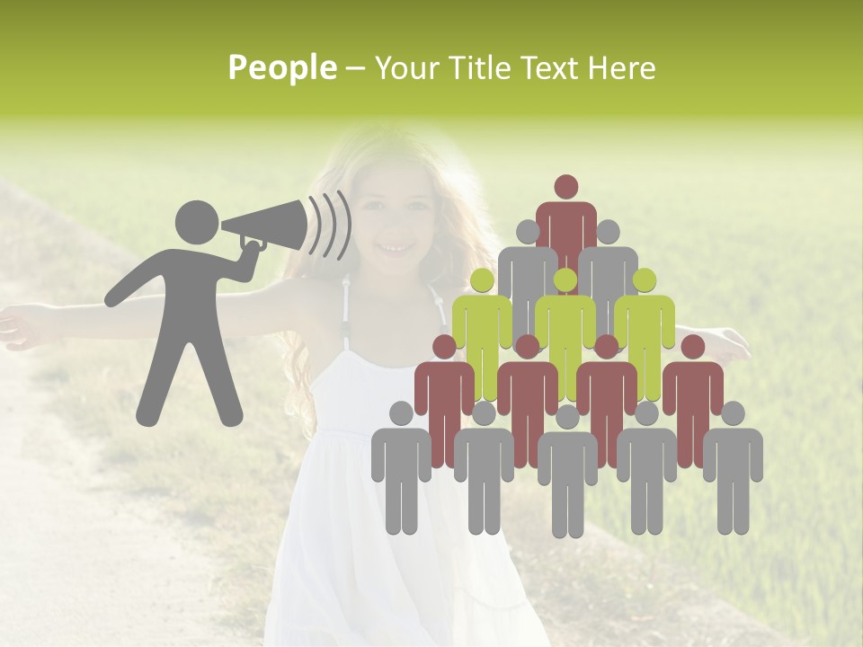 Pretty Curly Beauty PowerPoint Template