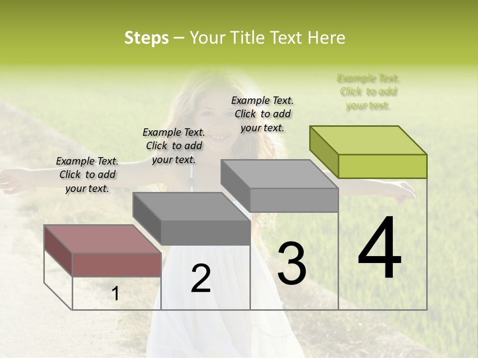 Pretty Curly Beauty PowerPoint Template