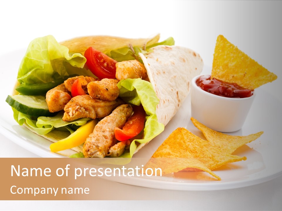 White Brown Roast PowerPoint Template