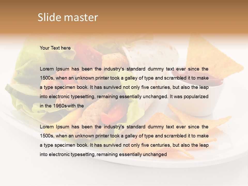 White Brown Roast PowerPoint Template