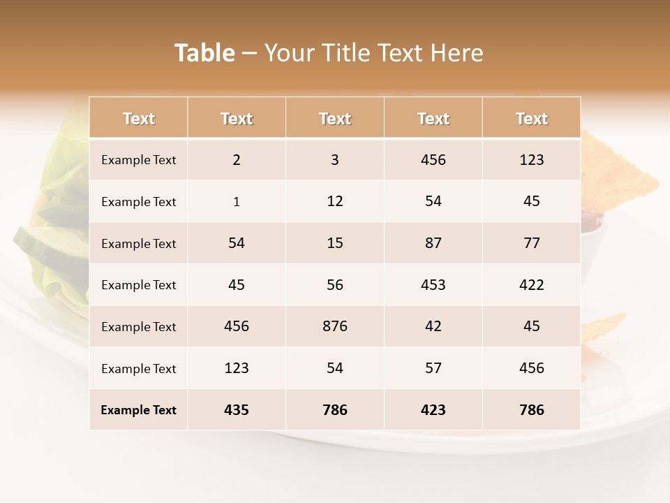 White Brown Roast PowerPoint Template