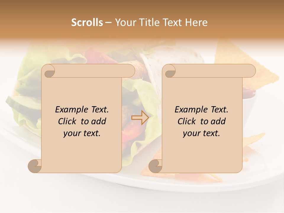White Brown Roast PowerPoint Template