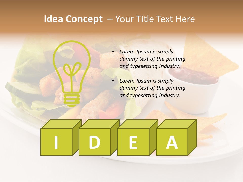 White Brown Roast PowerPoint Template