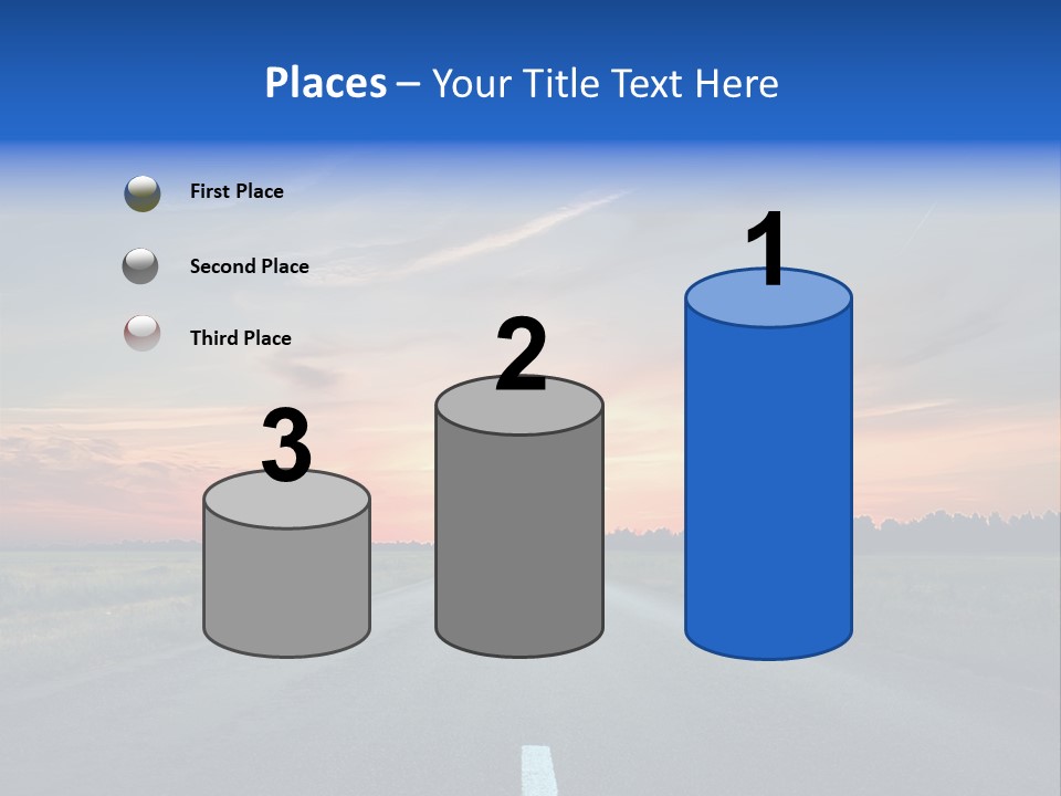 Sun Landscape Nowhere PowerPoint Template