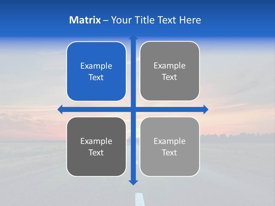 Sun Landscape Nowhere PowerPoint Template