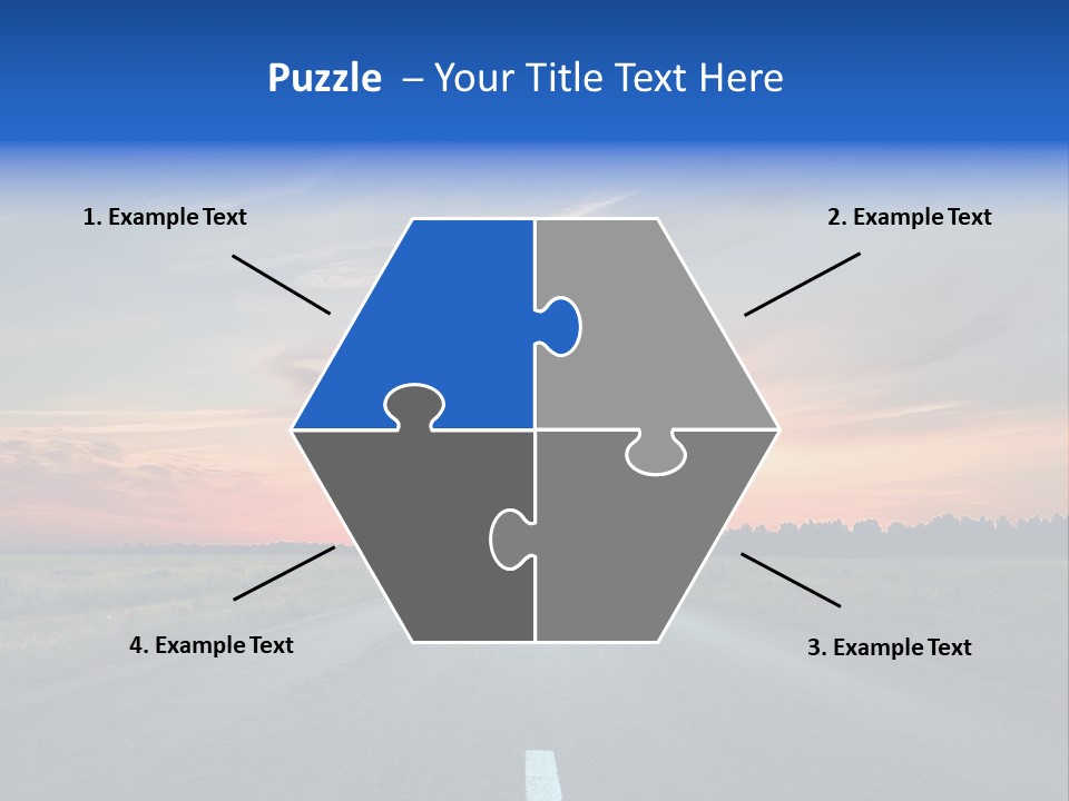 Sun Landscape Nowhere PowerPoint Template