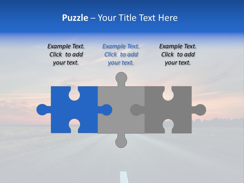 Sun Landscape Nowhere PowerPoint Template