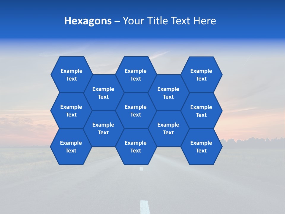 Sun Landscape Nowhere PowerPoint Template