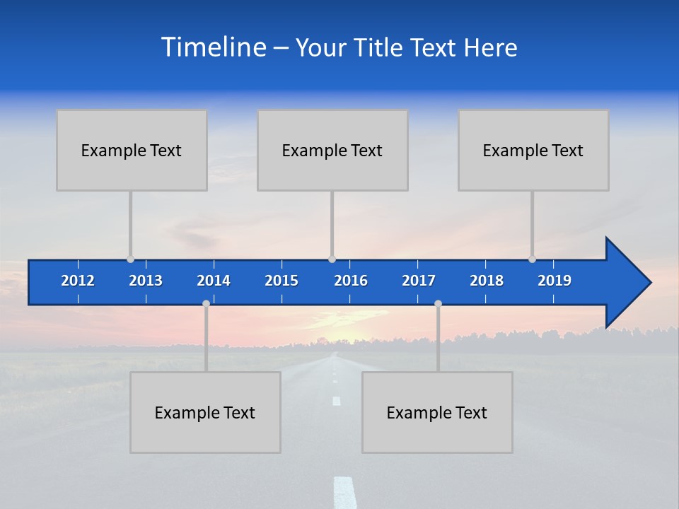 Sun Landscape Nowhere PowerPoint Template