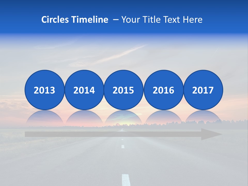 Sun Landscape Nowhere PowerPoint Template