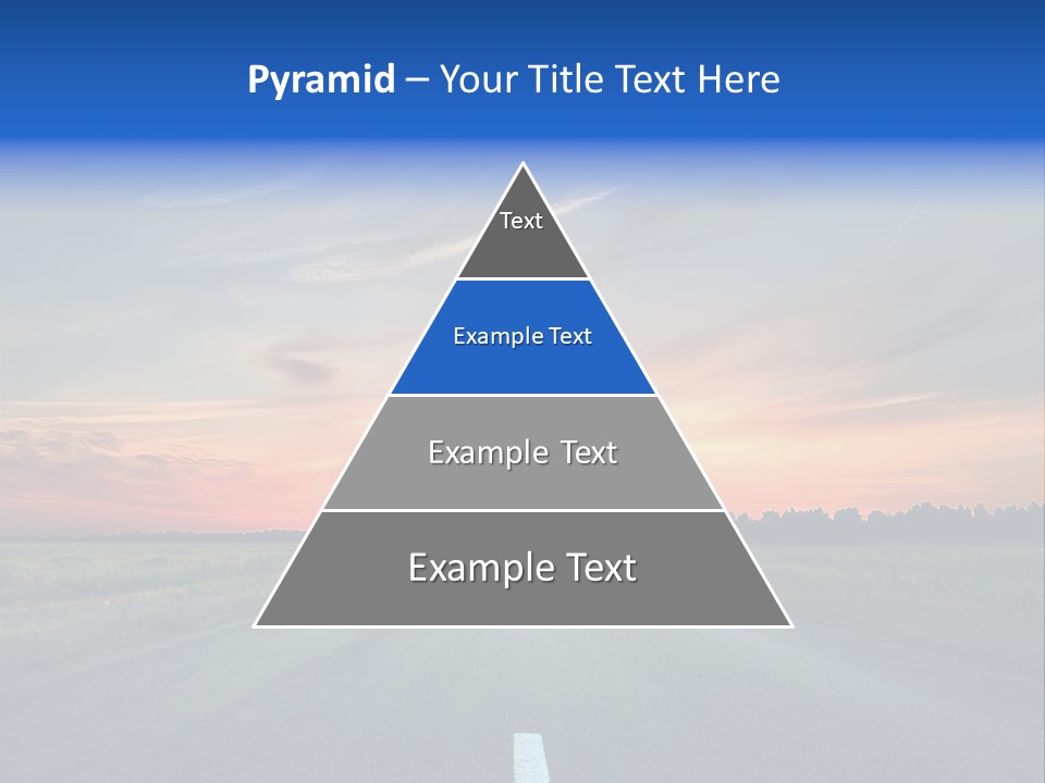 Sun Landscape Nowhere PowerPoint Template