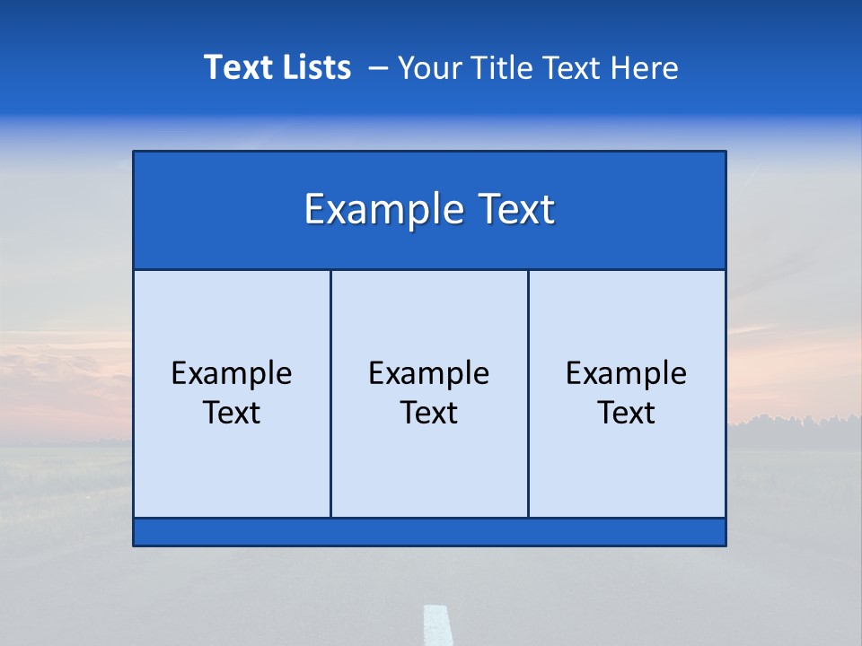 Sun Landscape Nowhere PowerPoint Template