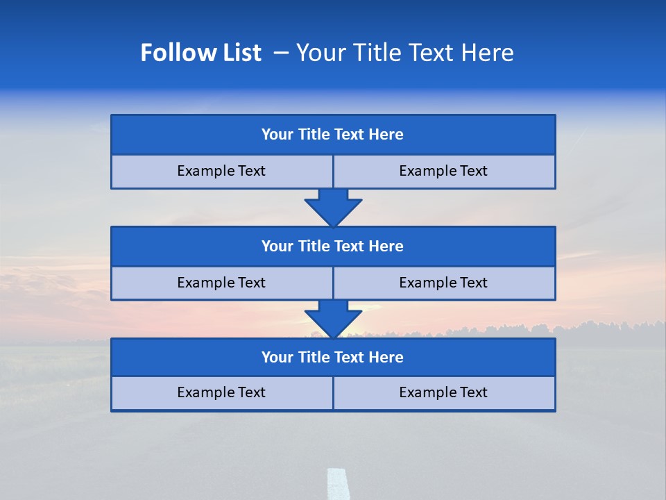 Sun Landscape Nowhere PowerPoint Template