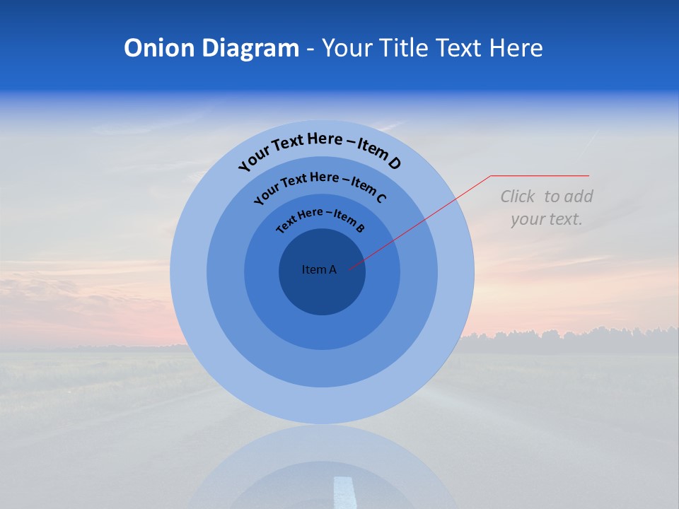 Sun Landscape Nowhere PowerPoint Template