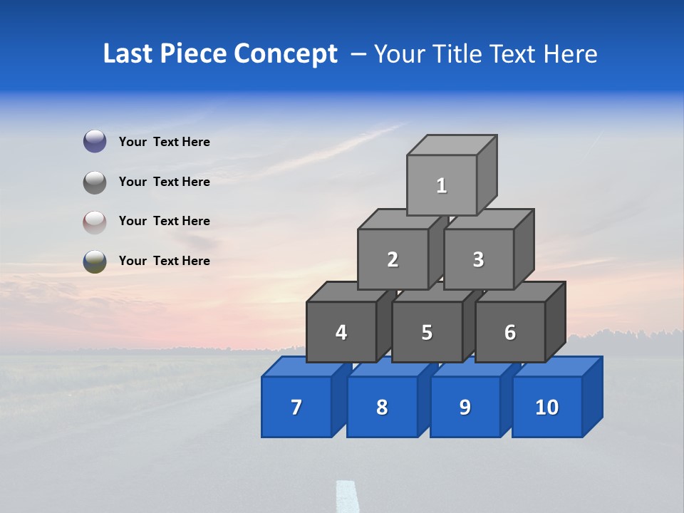 Sun Landscape Nowhere PowerPoint Template