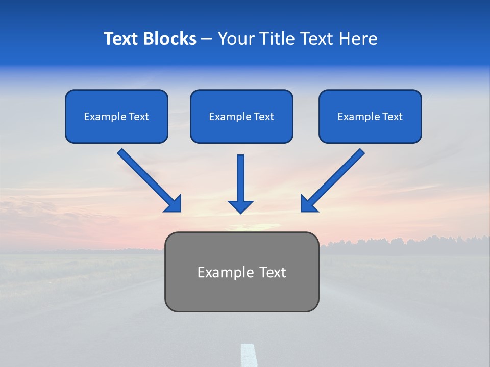 Sun Landscape Nowhere PowerPoint Template