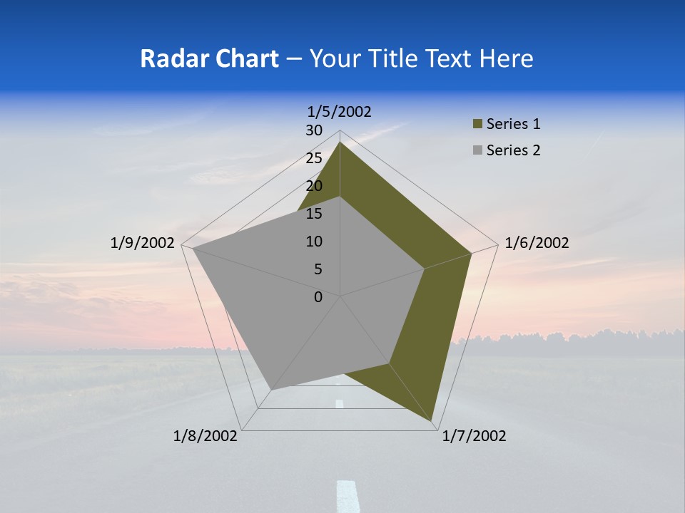 Sun Landscape Nowhere PowerPoint Template