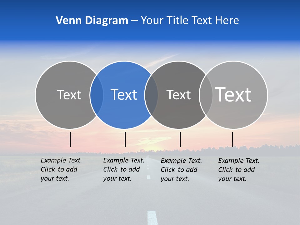 Sun Landscape Nowhere PowerPoint Template